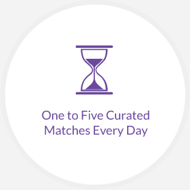 One to Five Curated Matches Every Day